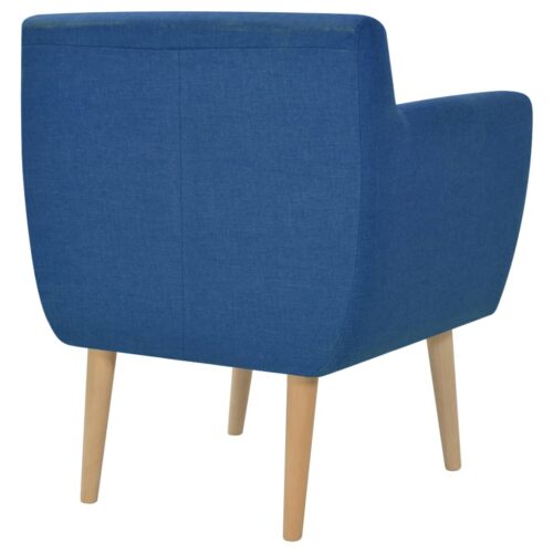 Armchair Blue Fabric - Image 3