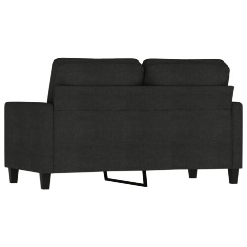 2-Seater Sofa Black 120cm Fabric - Image 5