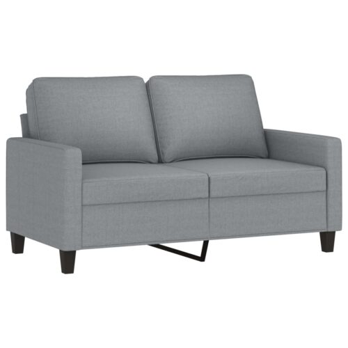 2-Seater Sofa Light Grey 120cm Fabric - Image 2