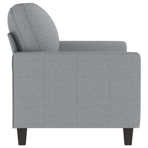 2-Seater Sofa Light Grey 120cm Fabric - Image 4