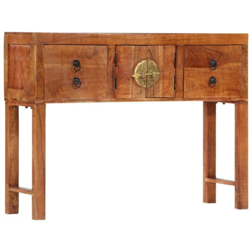 Console Table 120x32x80cm Solid Rough Wood Acacia