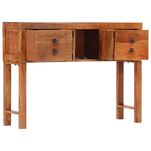 Console Table 120x32x80cm Solid Rough Wood Acacia - Image 2