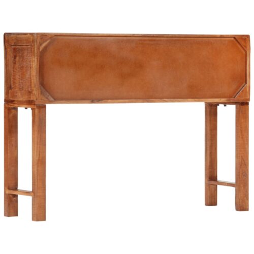 Console Table 120x32x80cm Solid Rough Wood Acacia - Image 3