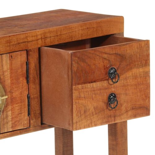 Console Table 120x32x80cm Solid Rough Wood Acacia - Image 7