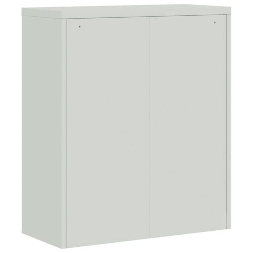 Lockable File Cabinet Storage Drawers Study Office Filing Cupboard Steel Grey - Image 6