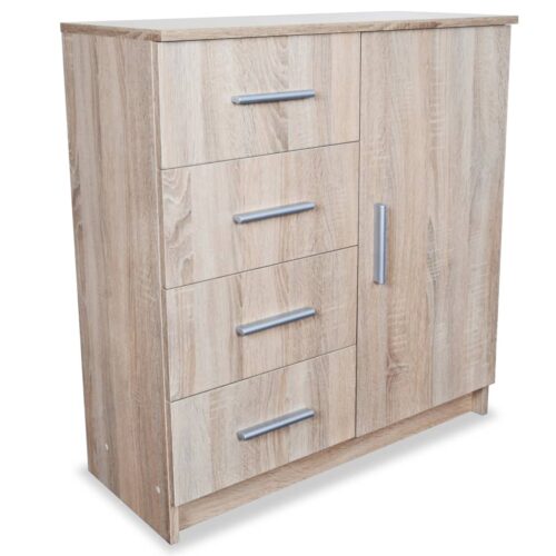 Sideboard Engineered Wood 79x35x88cm Oak - Image 2