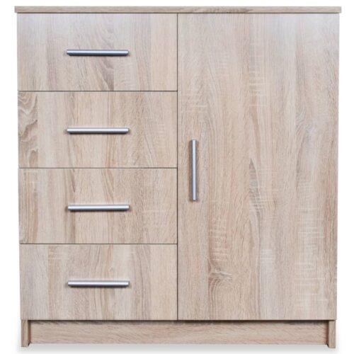 Sideboard Engineered Wood 79x35x88cm Oak - Image 3