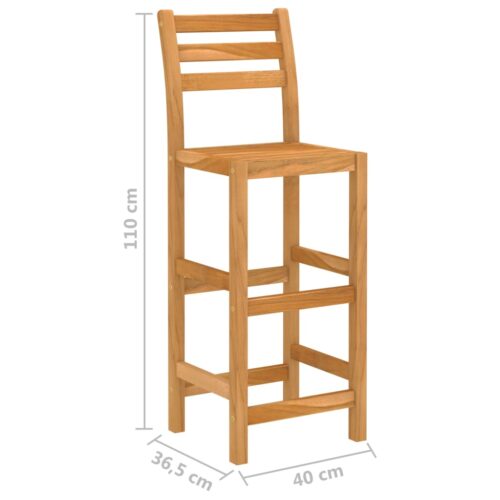 7-Piece Outdoor Bar Set Acacia Wood Timber Outdoor Patio Furniture - Image 11