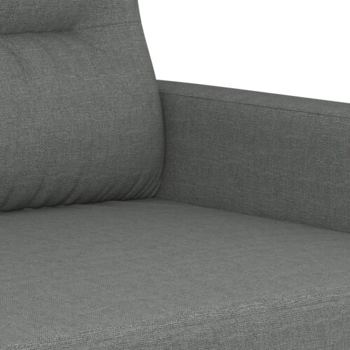 3-Seater Sofa Dark Grey 180cm Fabric - Image 6