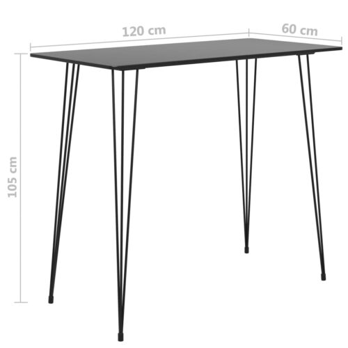 5-Piece Bar Set Black Grey - Image 11