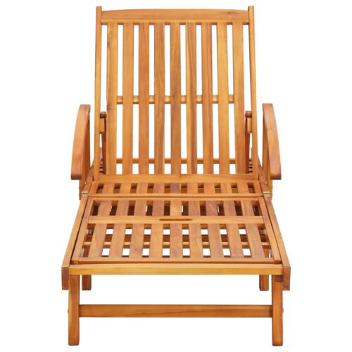 Sun Loungers 2pcs with Cushions Solid Wood Acacia - Image 3