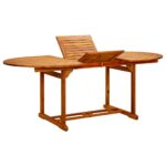 Garden Table 200x100x75cm Solid Wood Acacia