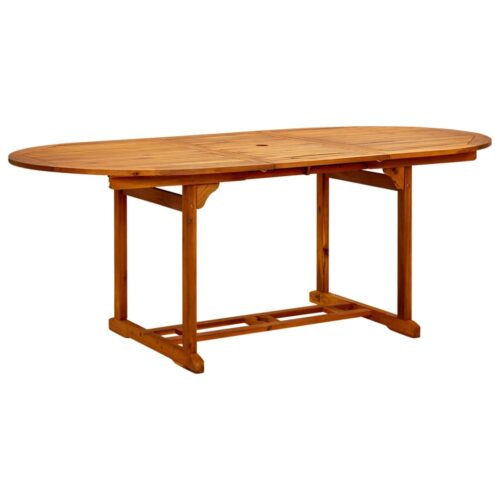 Garden Table 200x100x75cm Solid Wood Acacia - Image 2