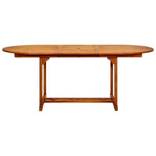 Garden Table 200x100x75cm Solid Wood Acacia - Image 4