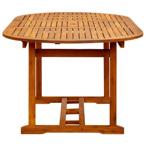Garden Table 200x100x75cm Solid Wood Acacia - Image 5