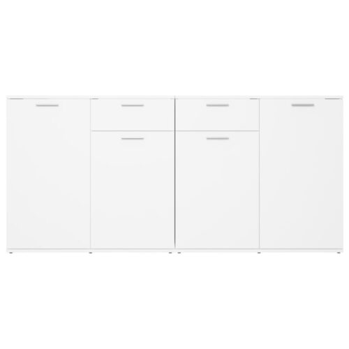 Sideboard White 160x36x75cm Engineered Wood - Image 6