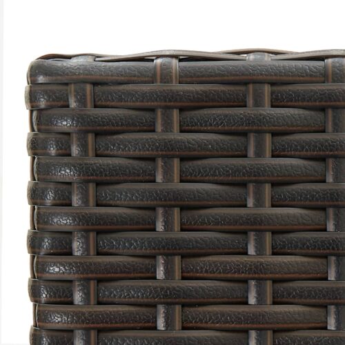 5-Piece Outdoor Bar Set Garden Patio Dining Stools Chairs Wicker Table Furniture - Image 8