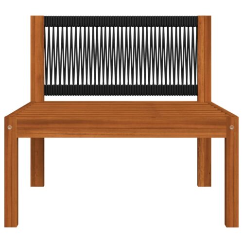 3-Seater Garden Sofa with Cushion Acacia Wood Timber Outdoor Patio Furniture - Image 7
