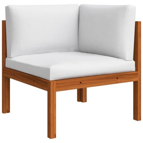 3-Seater Garden Sofa with Cushion Acacia Wood Timber Outdoor Patio Furniture - Image 11