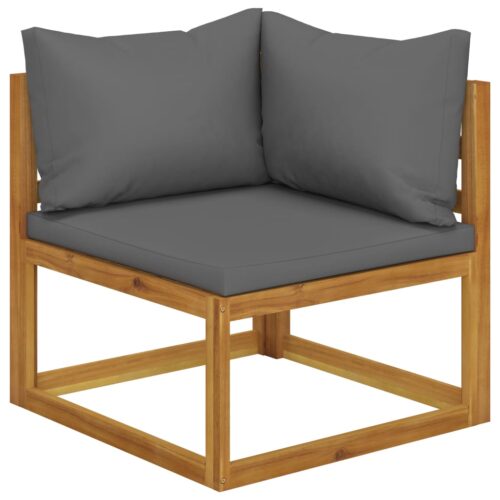 5-Piece Garden Lounge Set with Cushion Acacia Wood Timber Outdoor Patio Furniture - Image 4