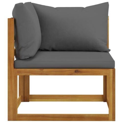 5-Piece Garden Lounge Set with Cushion Acacia Wood Timber Outdoor Patio Furniture - Image 6