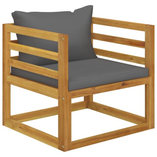 5-Piece Garden Lounge Set with Cushion Acacia Wood Timber Outdoor Patio Furniture - Image 8