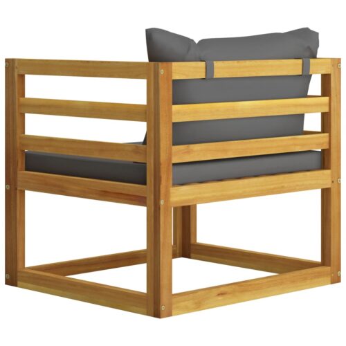 5-Piece Garden Lounge Set with Cushion Acacia Wood Timber Outdoor Patio Furniture - Image 11