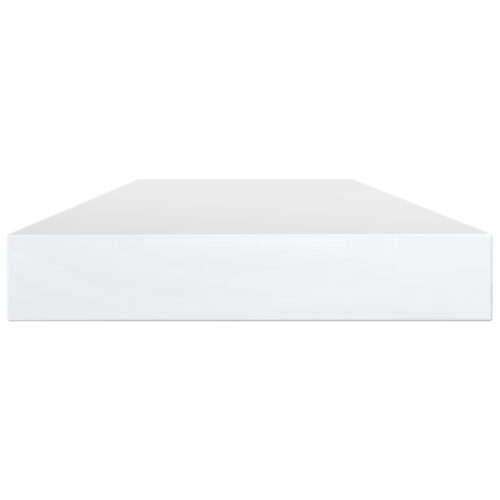 Bookshelf Boards 4pcs High Gloss White 80x10x1.5cm Engineered Wood - Image 3