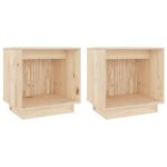 Bedside Cabinets 2pcs 40x30x40cm Solid Wood Pine