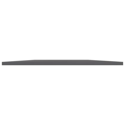 Bookshelf Boards 4pcs High Gloss Grey 80x20x1.5cm Engineered Wood - Image 3