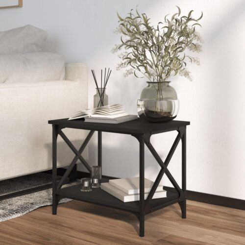 Side Table Black 55x38x45cm Engineered Wood - Image 3
