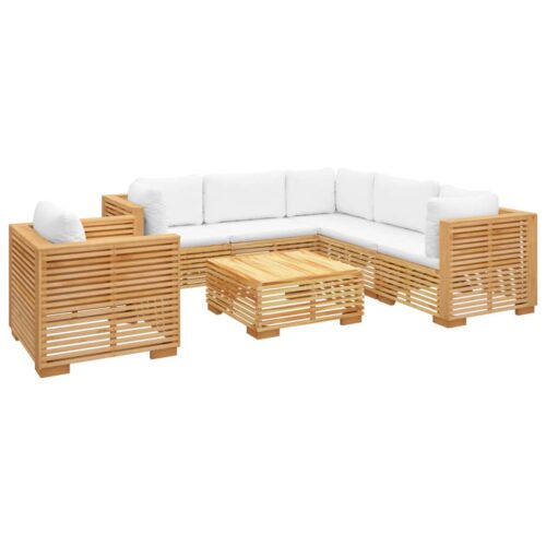 7-Piece Garden Lounge Set with Cushions Acacia Wood Timber Outdoor Patio Furniture - Image 3