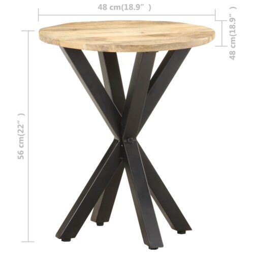Side Table 48x48x56cm Solid Mango Wood - Image 6
