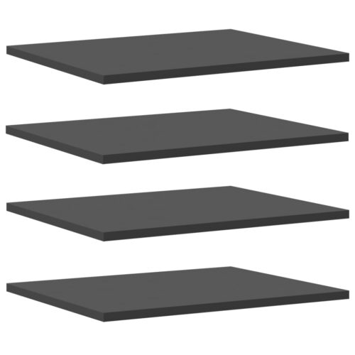 Bookshelf Boards 4pcs Grey 40x50x1.5cm Engineered Wood