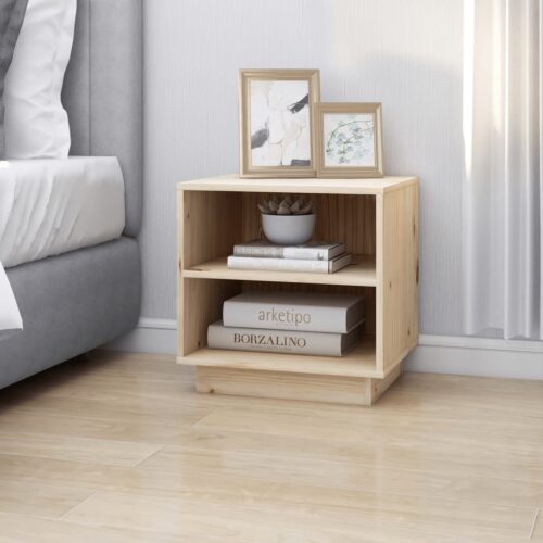 Bedside Cabinets 2pcs 40x34x40cm Solid Wood Pine - Image 4