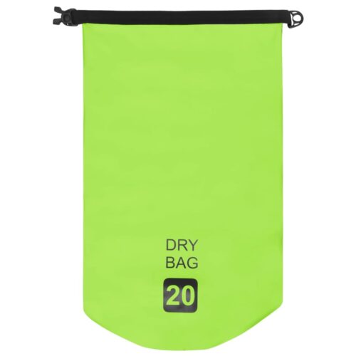 20L Zipper Dry Bag Waterproof Fishing Camping Boating Sport Sack Beach Storage Pack Green - Image 3