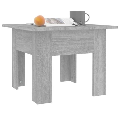 Coffee Table Grey Sonoma 55x55x42cm Engineered Wood - Image 4