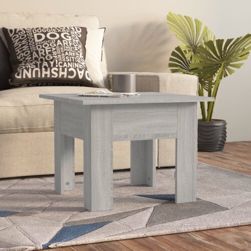 Coffee Table Grey Sonoma 55x55x42cm Engineered Wood - Image 7