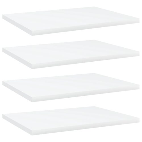 Bookshelf Boards 4pcs White 40x30x1.5cm Engineered Wood