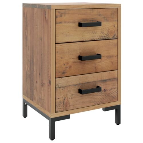 Bedside Cabinet Brown 40x30x55cm Solid Pinewood