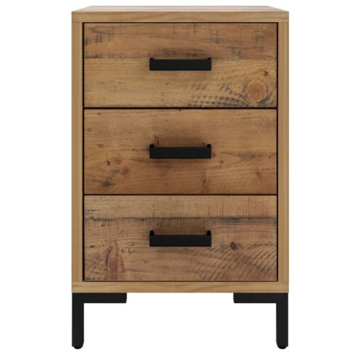 Bedside Cabinet Brown 40x30x55cm Solid Pinewood - Image 3