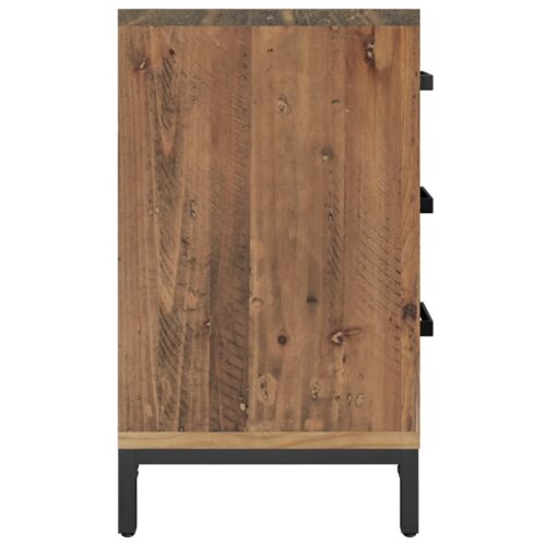 Bedside Cabinet Brown 40x30x55cm Solid Pinewood - Image 5
