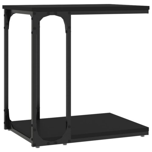 Side Table Black 50x35x52cm Engineered Wood - Image 2