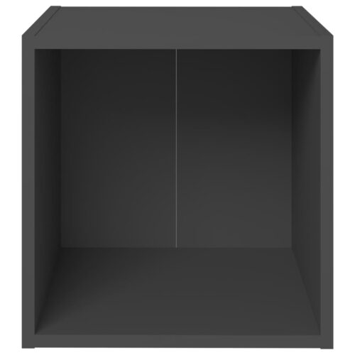 TV Cabinets 2pcs Grey 37x35x37cm Engineered Wood - Image 4