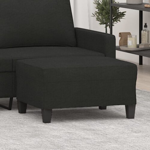 Footstool Black 70x55x41cm Fabric