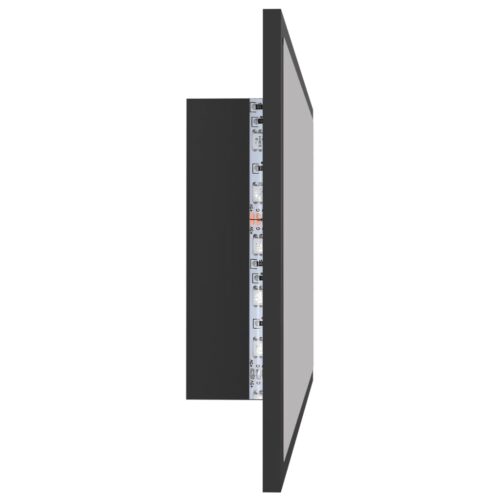 LED Bathroom Mirror Grey 80x8.5x37cm Acrylic - Image 8