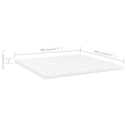Bookshelf Boards 4pcs White 40x40x1.5cm Engineered Wood - Image 5