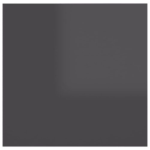 Bedside Cabinet High Gloss Grey 30.5x30x30cm Engineered Wood - Image 5