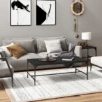 Coffee Table Black 80x50x35cm Engineered Wood