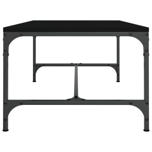 Coffee Table Black 80x50x35cm Engineered Wood - Image 5